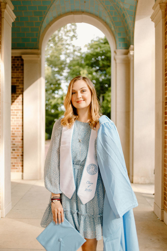Megan Carroll at college graduation