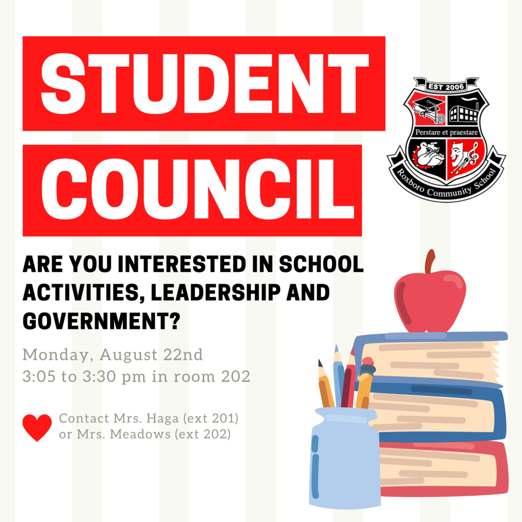 student council meeting flyer